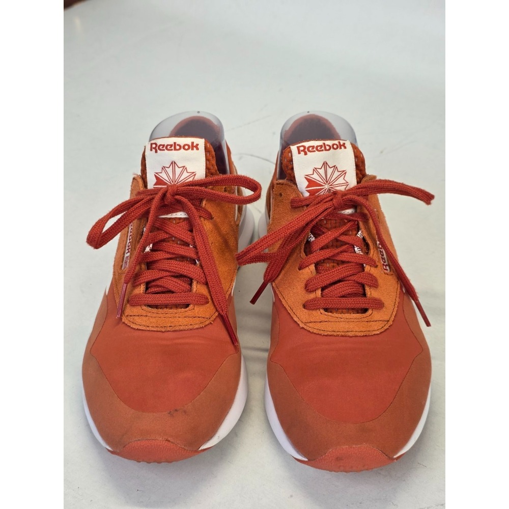 Reebok Womens Sneakers Size 8.5 Orange Classic Nylon Suede Walking Shoes CN5114 - Picture 7 of 14